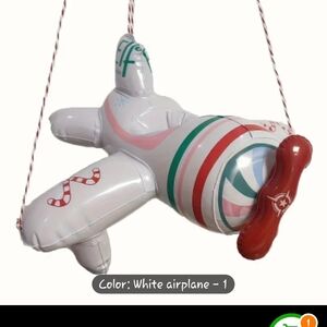 Elf Themed White Airplane Toy